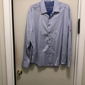 Men's Blue Robert Graham Shirt